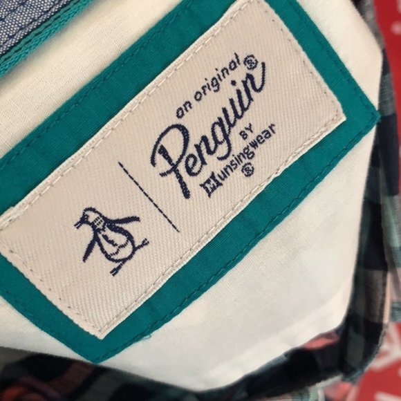 PENGUIN NWT MEN’S PLAID LIGHTWEIGHT‎ SHIRT SIZE XXL - Picture 6 of 7